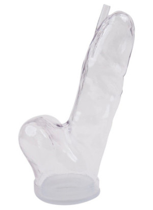 SP008 Realistic Penis Cylinder L crystal clear